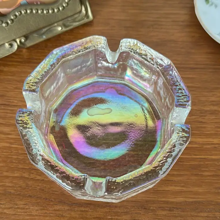 Vintage Iridescent Ash Tray