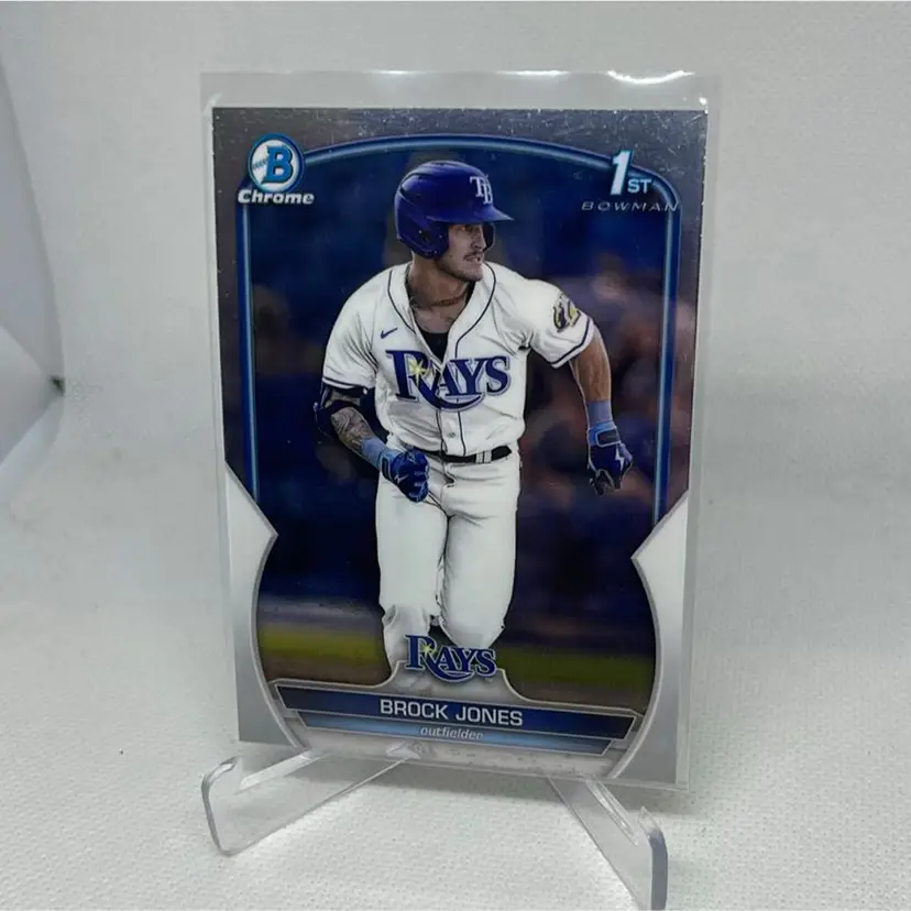 2023 bowman 1st chrome prospect brock jones #bcp-115 Tampa Bay Rays