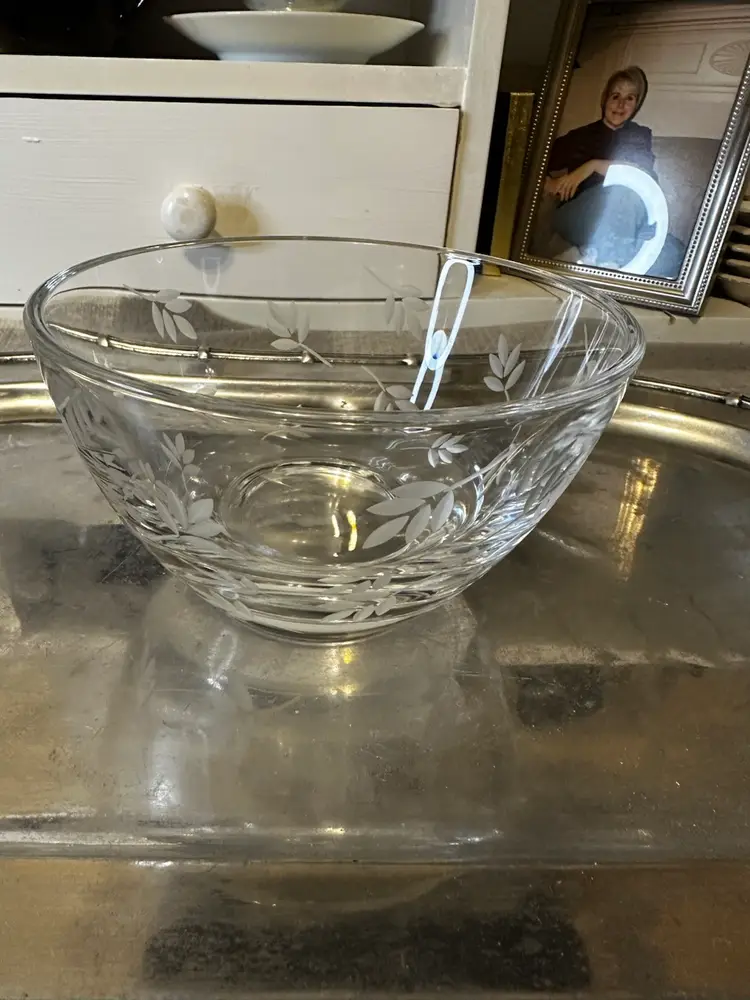 Cristal D'Arques-Durand Terese glass Bowl 8 3/8”x 4 7/8”