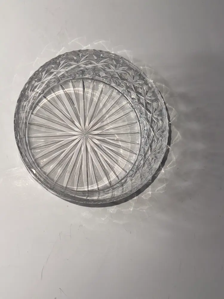 Timeless Intricate Cut Pattern Glassware Bowl