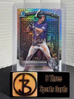 CHARLIE CONDON 2025 Bowman Chrome Mega Mojo Refr 1st Bowman #BCP75 Rockies A1242