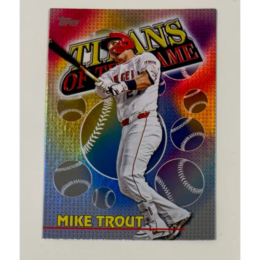 Mike Trout Titans Of The Game Los Angeles Angels