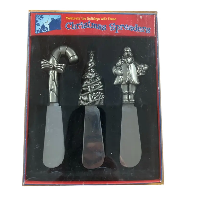 3 Pewters Christmas Spreaders
