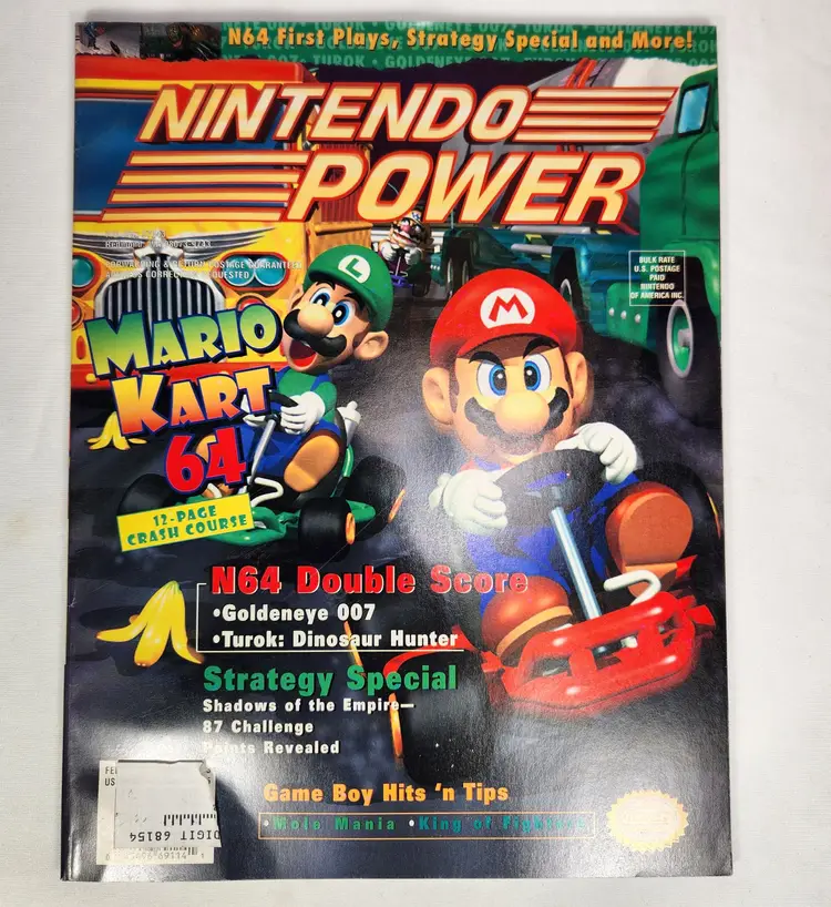 Nintendo Power Magazine Vol 93 Sept 1997 - Mario Kart 64 / Goldeneye Poster