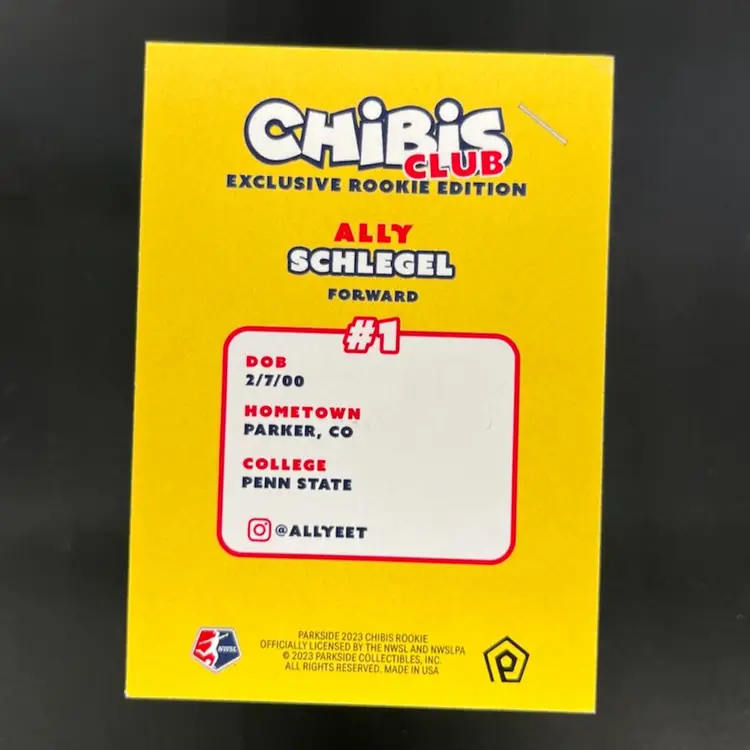 All Schlegel 2023 Parkside NWSL Chibi Club Exclusive Rookie Edition