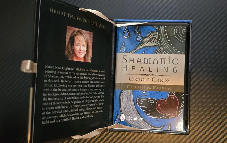 Shamanic Healing Oracle Cards by Michelle A. Motuzas, Open Box
