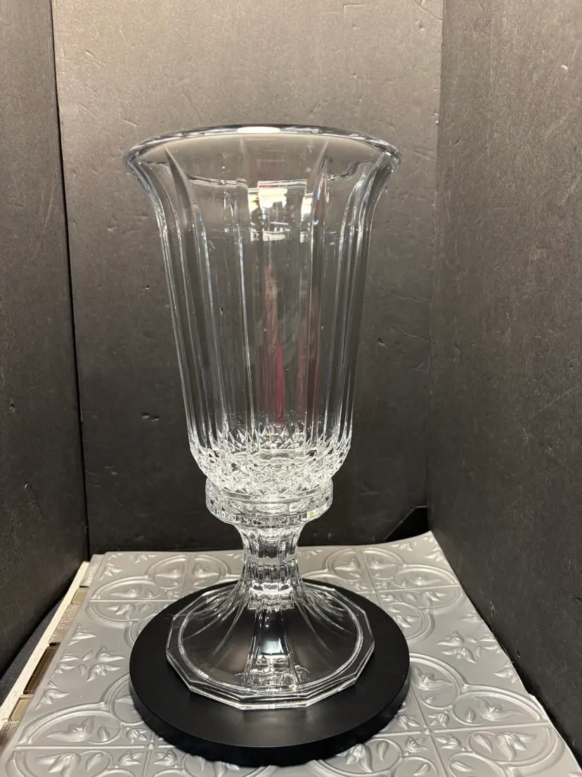 Vintage Crystal 2 Piece Fairy Light Style Candle Holder