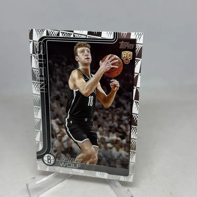 Danny Wolf 2025 Topps Basketball  Parallel Rookie Card Brooklyn Nets