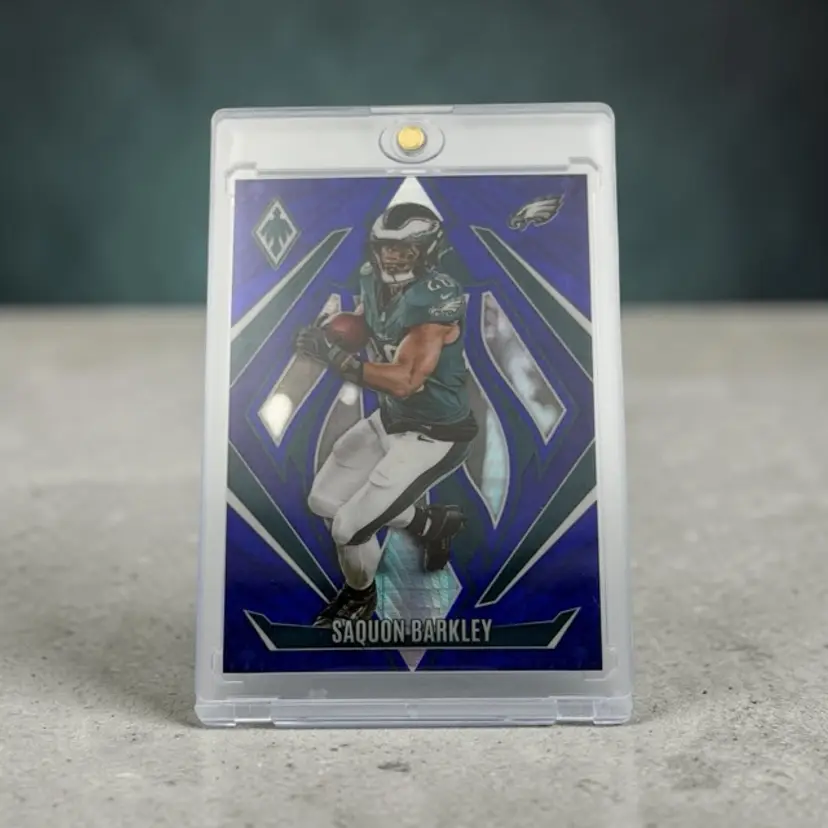 2024 Panini Phoenix Saquon Barkley Blue Hyper #128 SN70