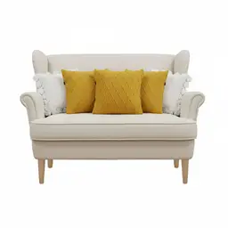 SOGA 5PC Decorative Pillowcase Set – Sunshine Yellow Knit & White Pom-Pom Covers