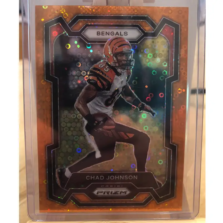 2023 Prizm Orange Disco Color Match - Chad Johnson