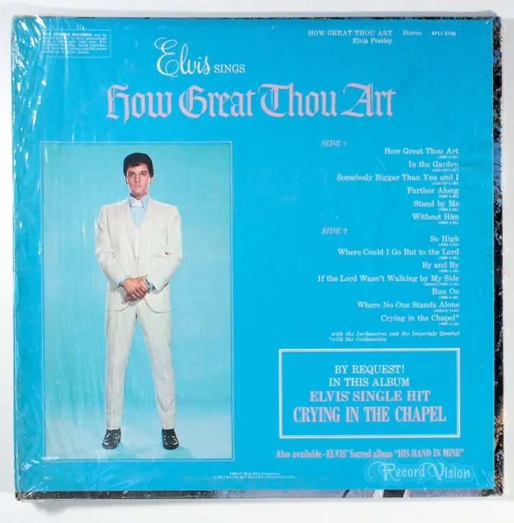 Elvis Presley - How Great Thou Art (1967) Vinyl LP • Gospel, In the Garden