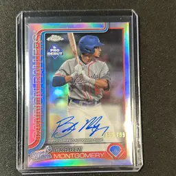 Braden Montgomery 2025 Topps Pro Debut Chrome Refractor Auto /199 Chicago White Sox
