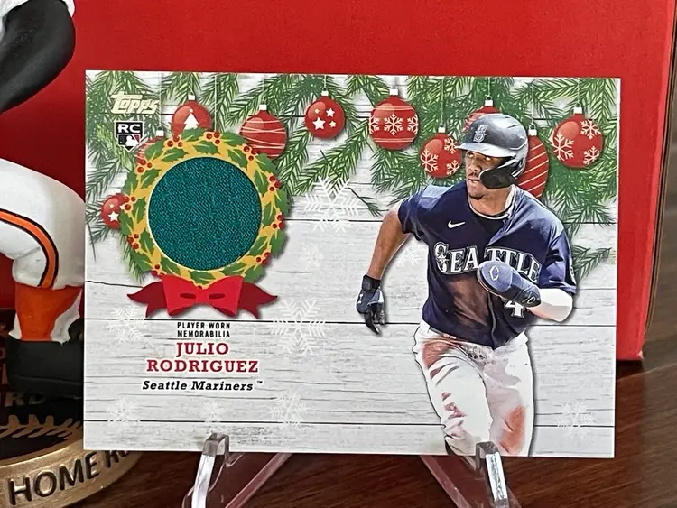 Julio Rodriguez Patch Relic Lot 2022 Holiday 2023 Fathers Day - Seattle Mariners 
