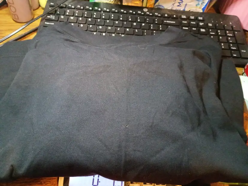 Size 3X new Amazon essentials women's black half shirt