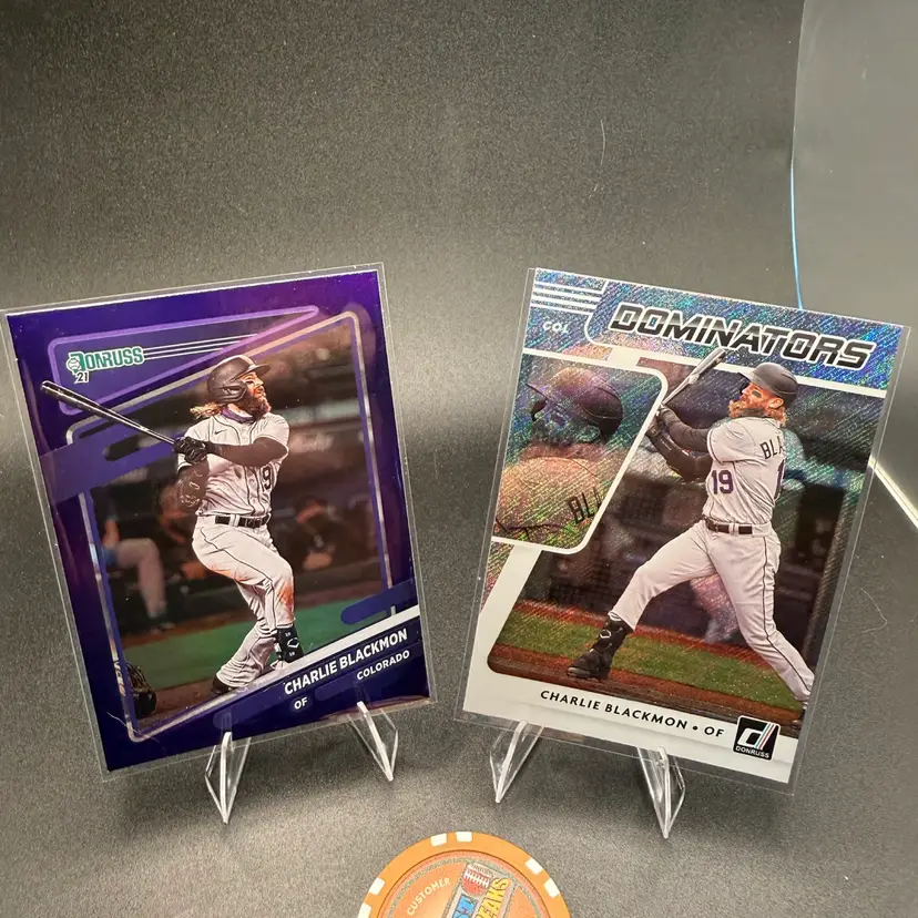 Charlie Blackmon Parallel Lot 2021 Donruss Colorado Rockies