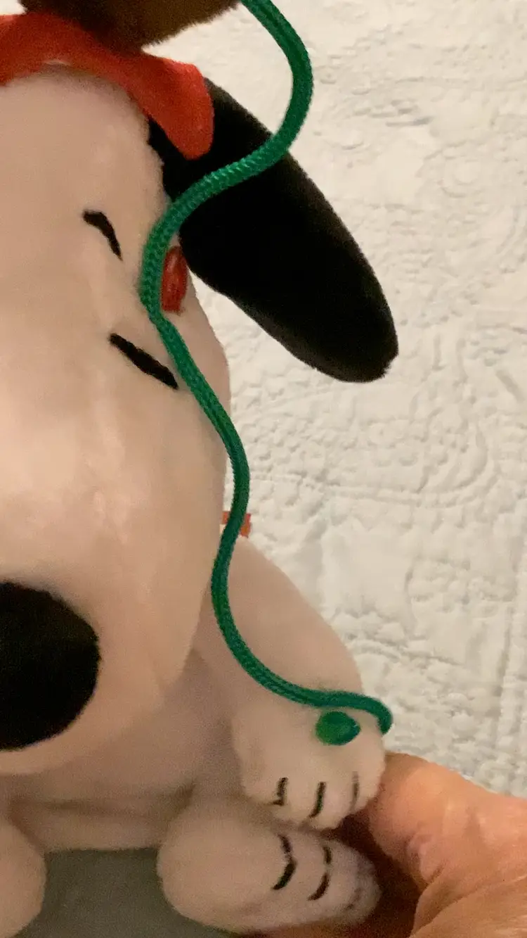 Snoopy Dancing Light Christmas Up Stuffed Animal