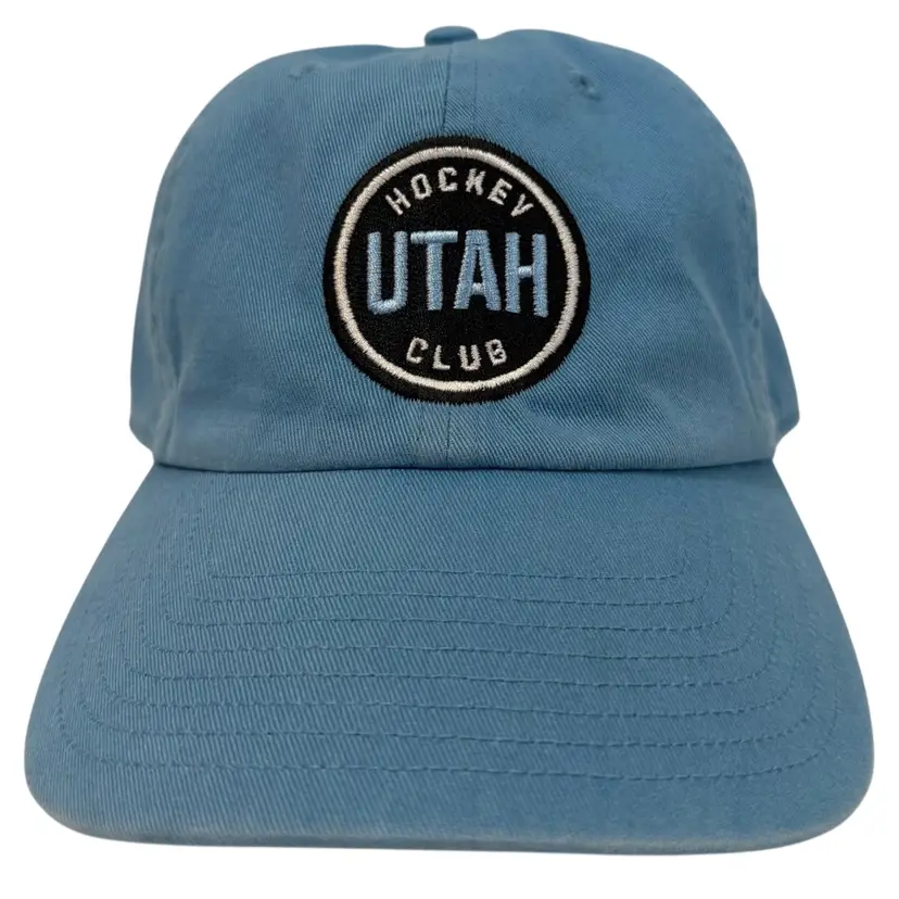 Utah Hockey Club NHL Embroidered Cool Blue Unisex Adjustable Dad Hat by ‘47