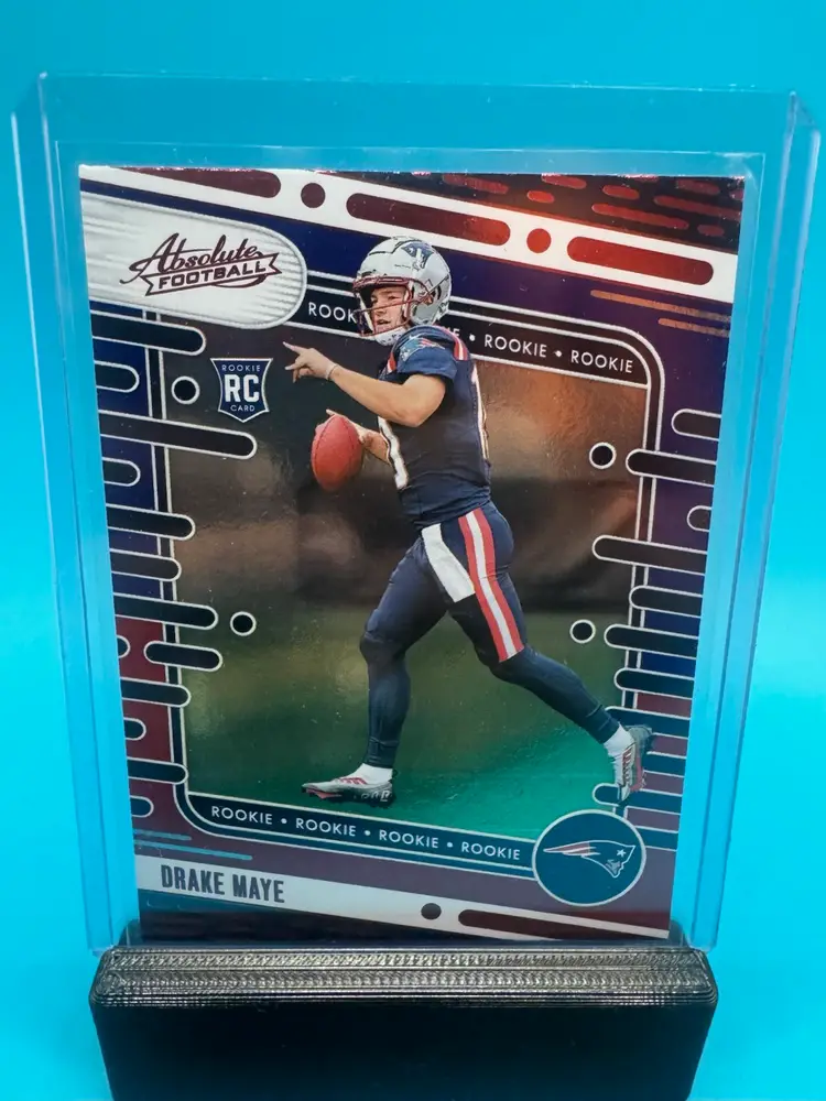 Drake Maye Panini Absolute Red And Blue RC New England Patriots