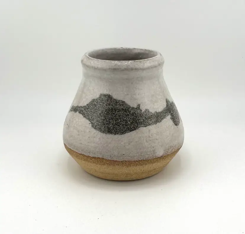 Signed Studio Pottery Vase 3.75"x 3.75"
