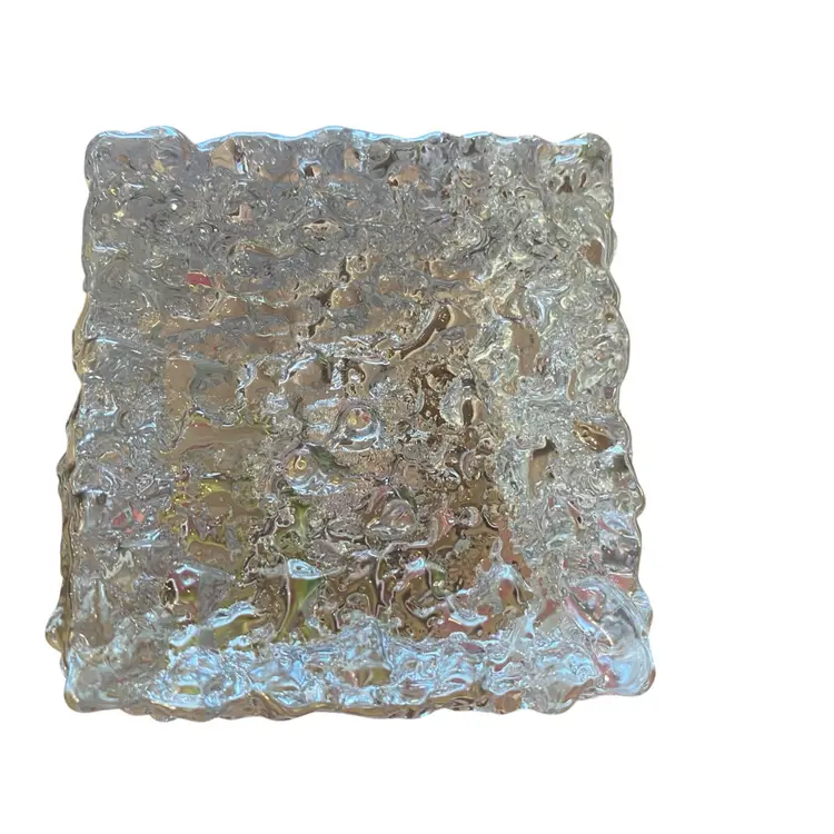 Mid 20th Century Scandinavian Glass Candle Holder