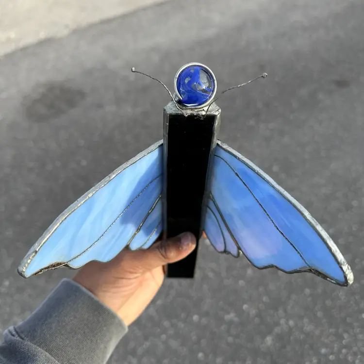 Stained Glass Butterfly Kaleidoscope