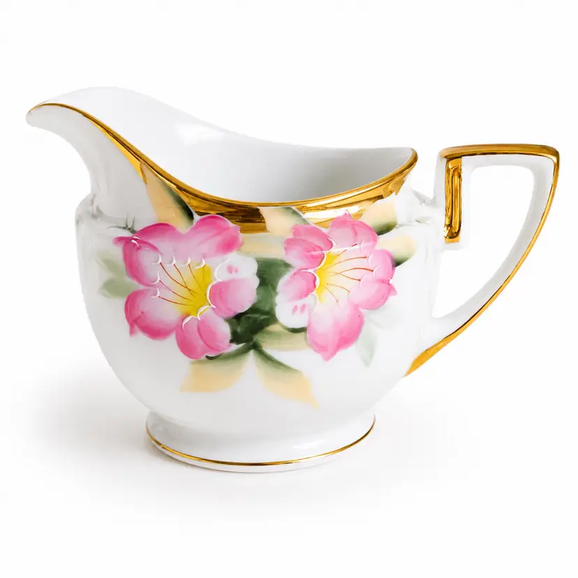 Vintage Noritake Azalea Porcelain Creamer Hand Painted Floral Gold Trim Japan Related Keywords and Brands: Noritake, Nippon, Larkin Co, Azalea pattern, porcelain creamer, hand painted china, vintage cream pitcher, antique dinnerware, pink floral porcelain, Japanese tableware, gold gilded trim, replacement china, collectible porcelain, retro kitchenware, antique gift, vintage hospitality  vintage noritake creamer, noritake azalea china, antique noritake porcelain, hand painted creamer japan, noritake pattern 19322, pink floral cream pitcher, replacements noritake azalea, noritake gold trim creamerA