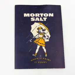 Vintage Morton Salt Sewing Needle Book Advertising Ephemera