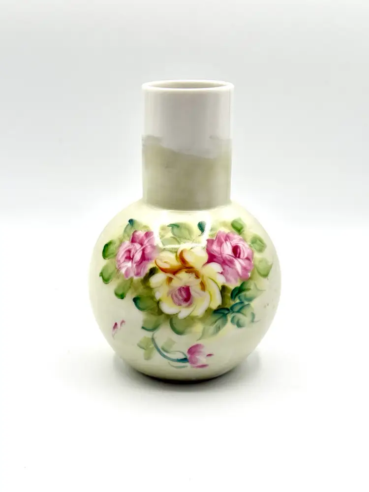 Japan Andrea By Sadek Hand Painted Vase, Sticker Intact.