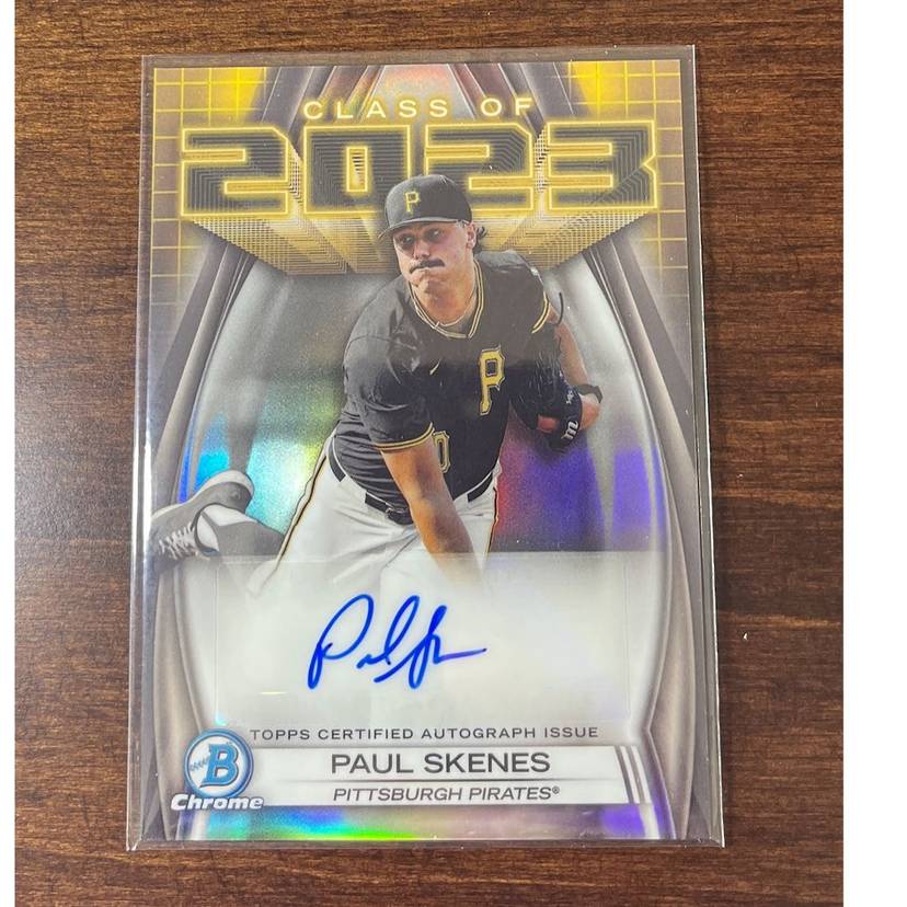 2023 Bowman 悔しい Draft Paul Skeens サインカード