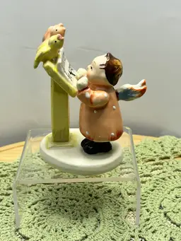 **Vintage American Children Singing Birdies #360 Figurine Japan S35