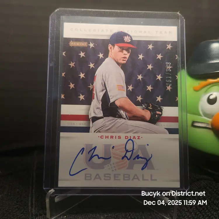 2013 Team USA Auto - Chris Diaz Miami Marlins 261/399