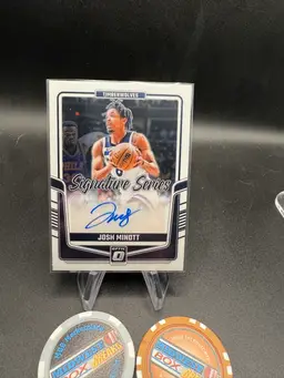 Josh Minott Signature Series Auto 2024-25 Optic Minnesota Timberwolves