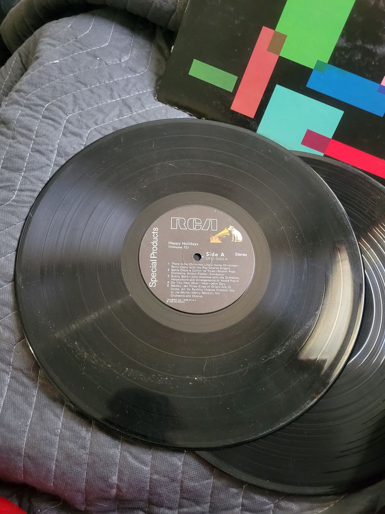 Images in dynagroove, hair and happy holidays records