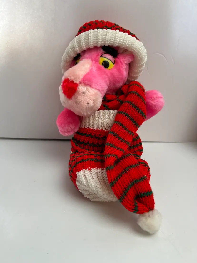 VTG Pink Panther Christmas Stocking 1980