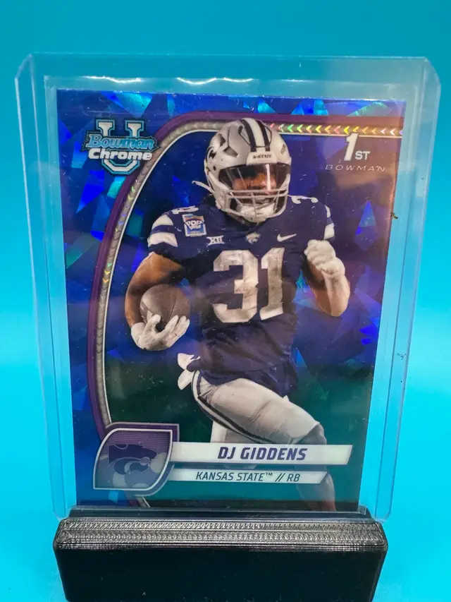 DJ Giddens 1st Bowman Chrome U Sapphire Indianopolis Colts