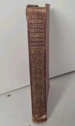 1890-1900 The Return Of The Native Thomas Hardy Antique Leather Harper Bros