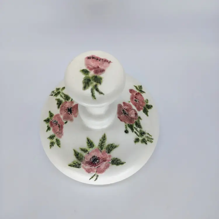 Vtg Handpainted Dresser Bottle Signed & Dated