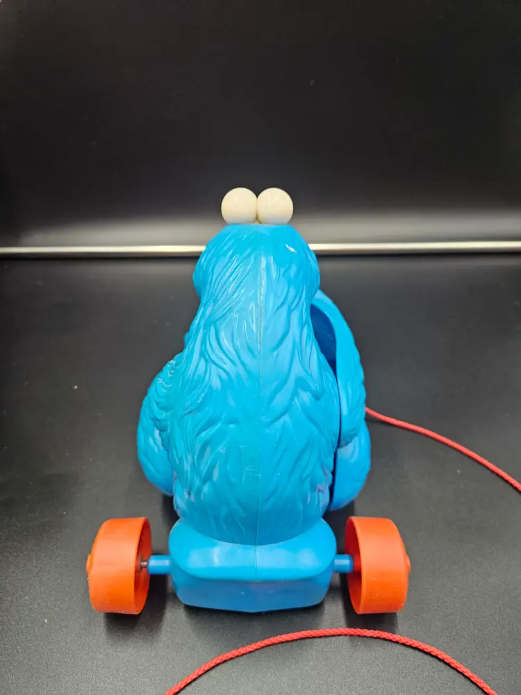 1980s Cookie Monster pull toy, animated  Habro Muppets Inc