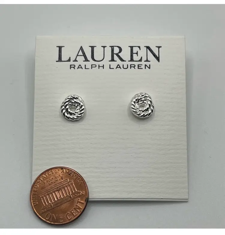 Ralph Lauren Rope Knot Stud Earrings