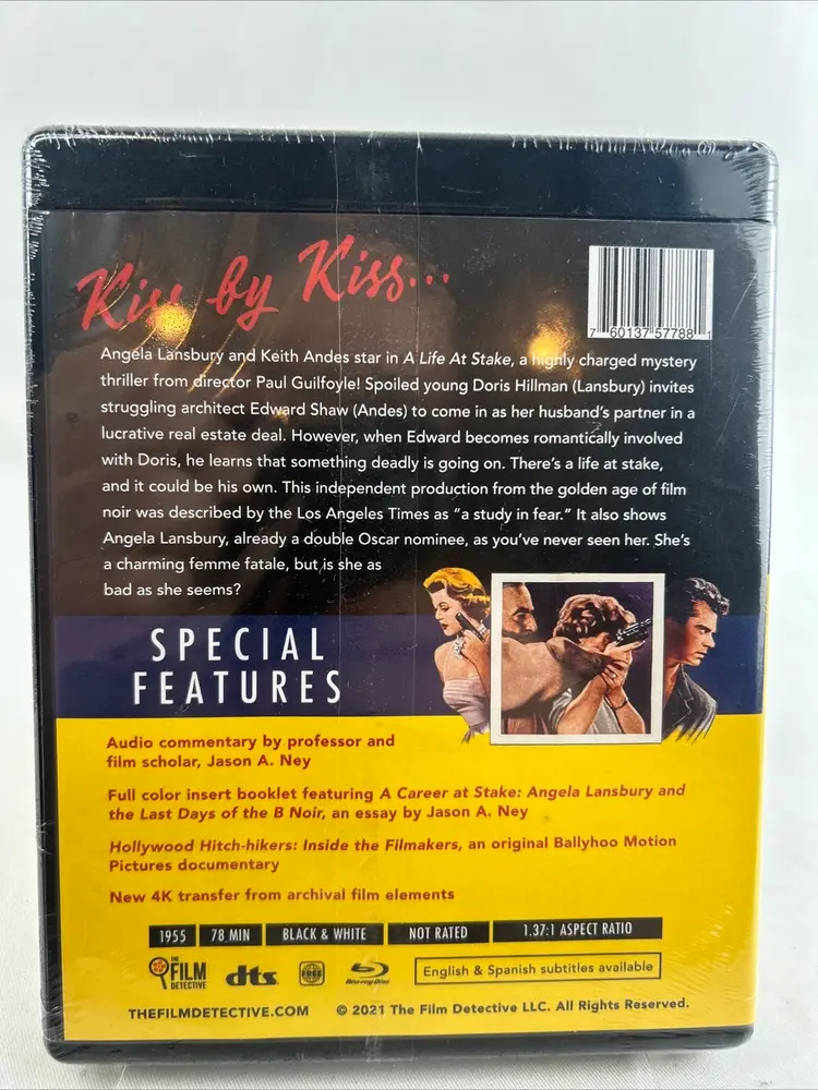 A LIFE AT STAKE - 1955 (BluRay, 2021) Special Edition - The Film Detective NIB NEW SEALED
