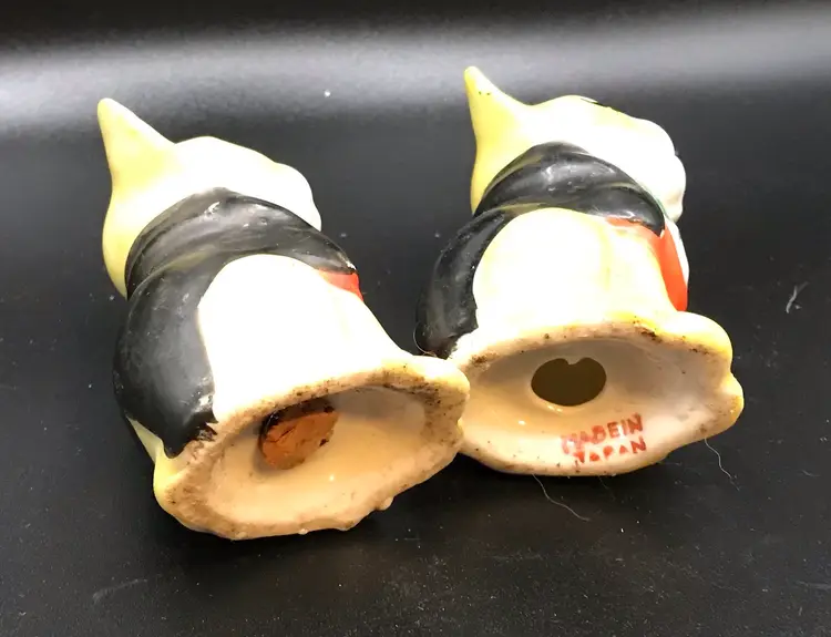 Vintage 1950s French Bulldogs In Tuxes Salt & Pepper Shakers Collectables Japan