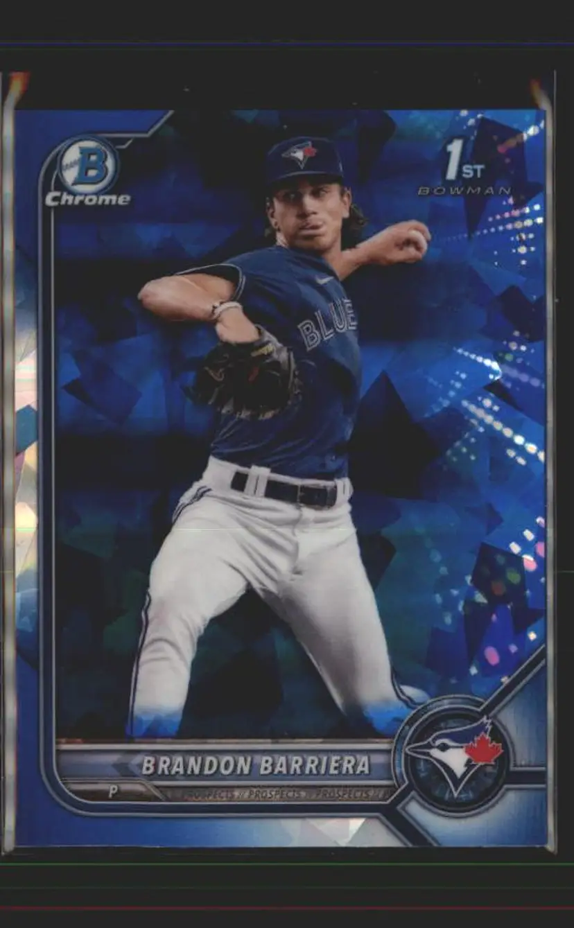 2022 Bowman Draft Sapphire Edition #BDC-21 Brandon Barriera - (137) - Toronto Blue Jays