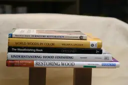 Lot of 5 Books: Wood Finishing, Restoration, Identification and Characteristics