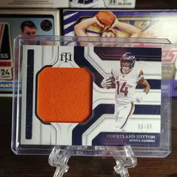Courtland Sutton 2024 Panini National Treasures Patch player-worn /99 TTS-CSN