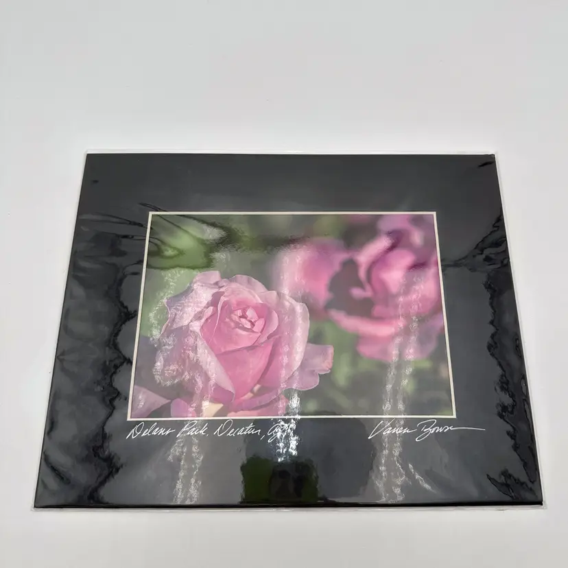 Pink Rose Matted Photo Print