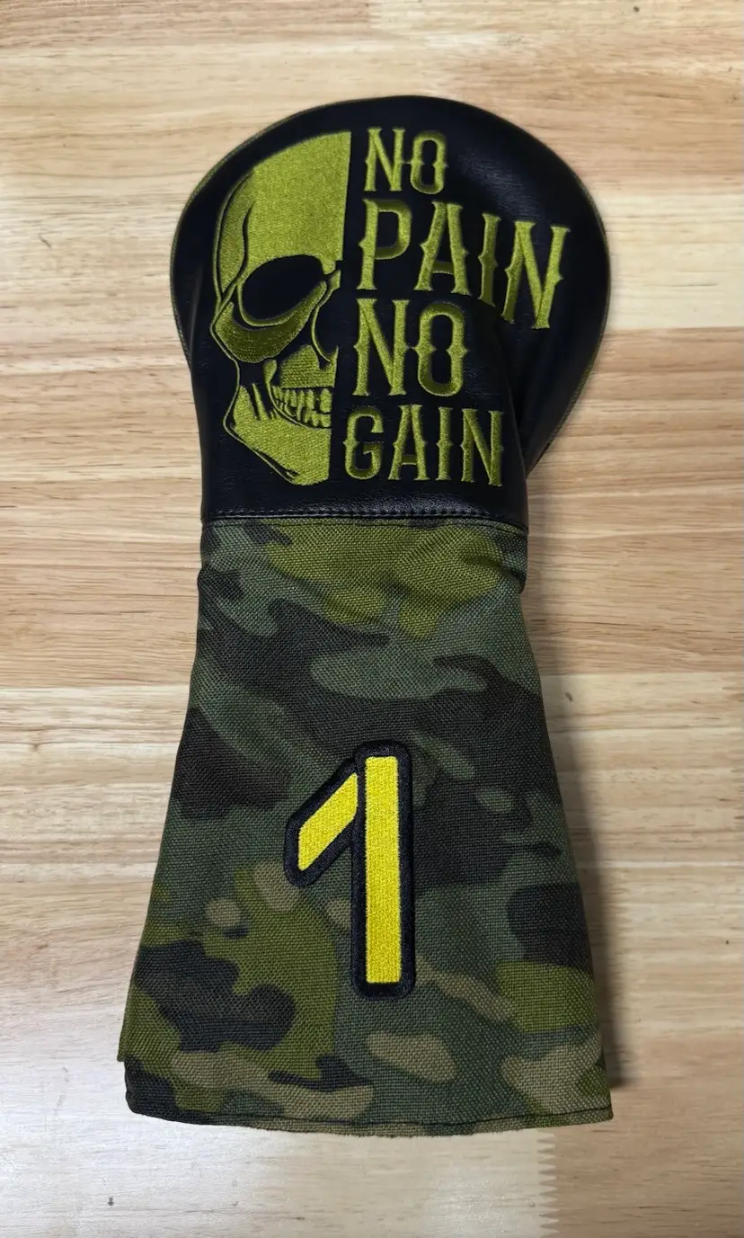 New In Plastic No Pain No Gain Driver Head Cover