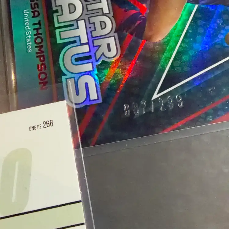 Alyssa Thompson Lot - 2023 Donruss Women’s World Cup SoccerSoccer 87/299 - 2025 Parkside Pronto /266 - Angel City