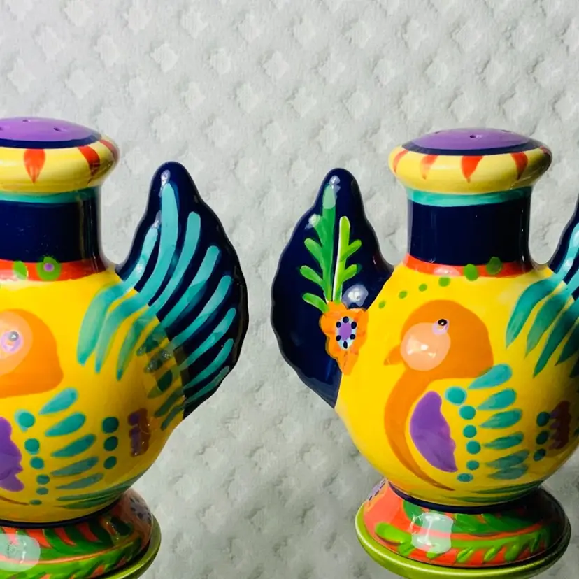 Cute Hand Painted Salt And Pepper Shaker Set