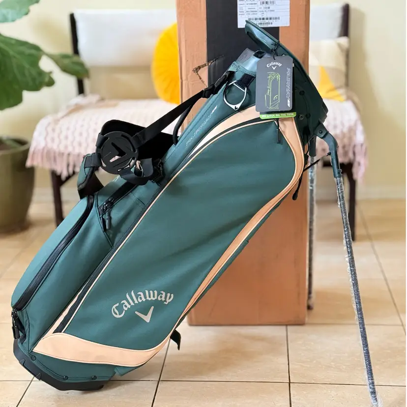 NEW 2026 Callaway Fairway C Stand Golf Bag Pine/Tan Lightweight Carry Bag 4-Way
